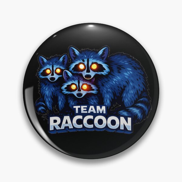 Item preview, Team Raccoon designed and sold by Broken Antler Designs .