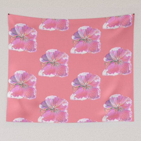 Item preview, Electric Neon Pink Psychedelic Floral Watercolor Cutout designed and sold by BalkanBloomArt.