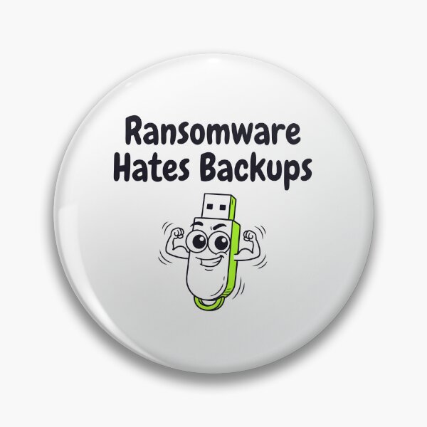 Item preview, Ransomware Hates Backups designed and sold by Brain Fog Lab.