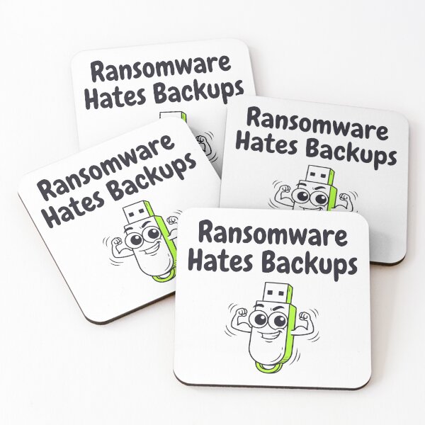 Item preview, Ransomware Hates Backups designed and sold by Brain Fog Lab.