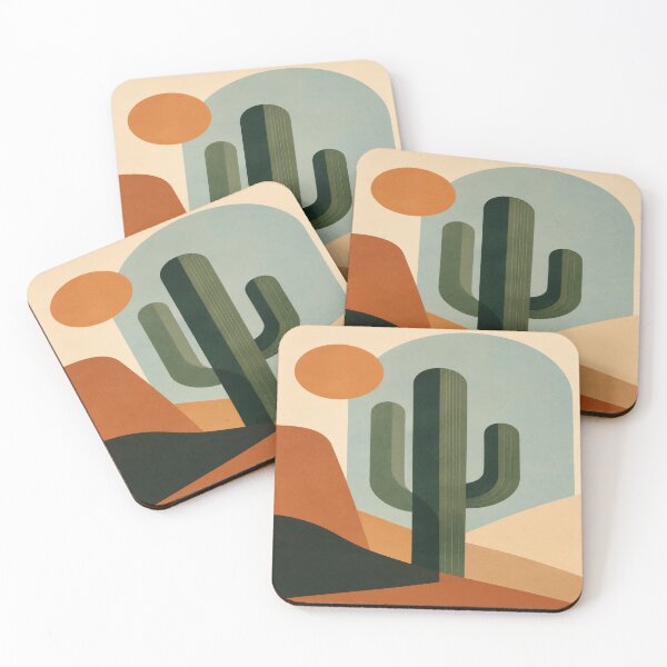 Item preview, Mid Century Modern Desert Landscape designed and sold by KawaiiDesigns26.