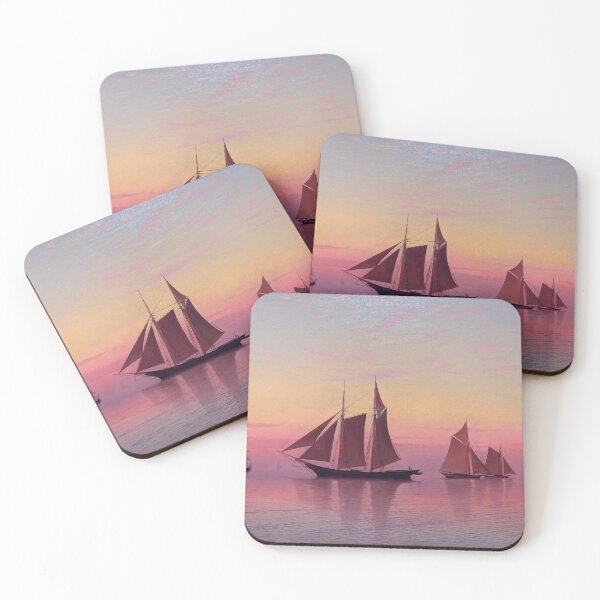 Item preview, Calm at Sunset by Francis Augustus Silva, American, 1873 designed and sold by Shapes-Mania.