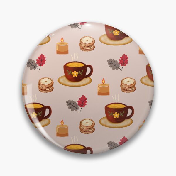 Item preview,  Cozy Autumn Hot Drink, Cookies and Fall Leaves designed and sold by BigDigital.