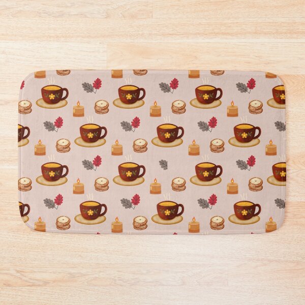 Item preview,  Cozy Autumn Hot Drink, Cookies and Fall Leaves designed and sold by BigDigital.