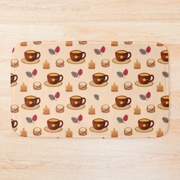 Item preview,   Cozy Autumn Hot Drink, Cookies and Fall Leaves designed and sold by BigDigital.