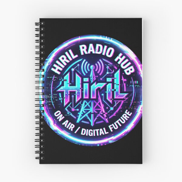 Item preview, Hiril Radio Hub Official Cyberpunk Neon Glitch Logo designed and sold by Hiril Radio Hub.