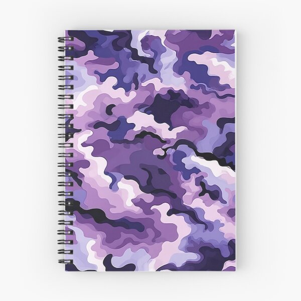 Item preview, Swirl Purple Camo Pattern Amethyst Indigo and White Camouflage designed and sold by Nine Lives Studio.