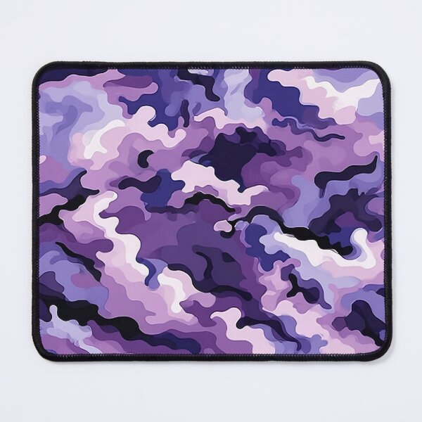 Item preview, Swirl Purple Camo Pattern Amethyst Indigo and White Camouflage designed and sold by Yoruhara.