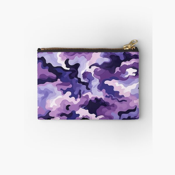 Item preview, Swirl Purple Camo Pattern Amethyst Indigo and White Camouflage designed and sold by Nine Lives Studio.