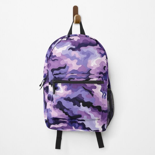 Item preview, Swirl Purple Camo Pattern Amethyst Indigo and White Camouflage designed and sold by Nine Lives Studio.