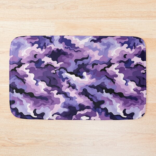 Item preview, Swirl Purple Camo Pattern Amethyst Indigo and White Camouflage designed and sold by Nine Lives Studio.