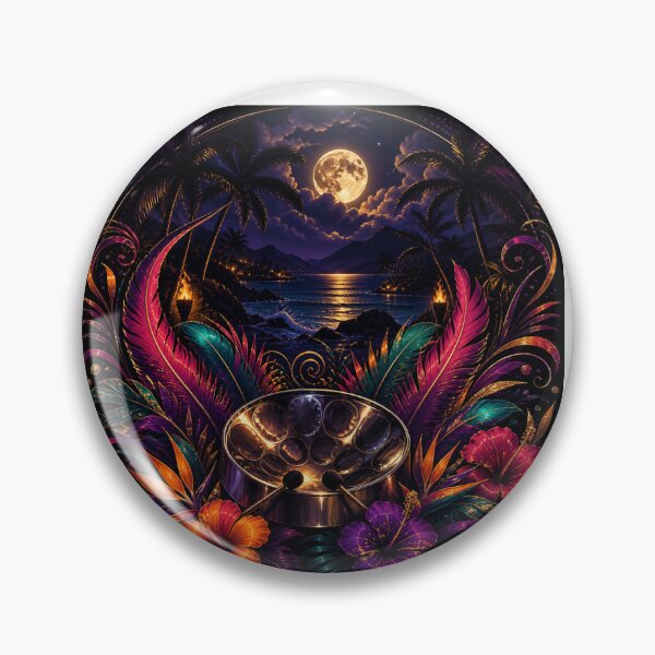 Item preview, Moonlit Steelpan Paradise designed and sold by NikkiLeeCustom.