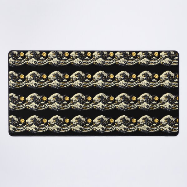 Item preview, Celestial Kanagawa Wave and Golden Moon designed and sold by Ink-verse-.