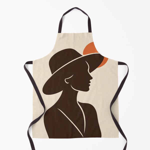 Item preview, Boho Woman Silhouette with Sun and Botanical Leaves, Abstract Feminine Wall Art designed and sold by NarjaShop.