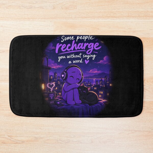 Item preview, Some People Recharge You Without Saying a Word – Silent Violet designed and sold by Silent Violet.