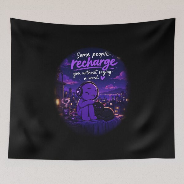 Item preview, Some People Recharge You Without Saying a Word – Silent Violet designed and sold by Silent Violet.
