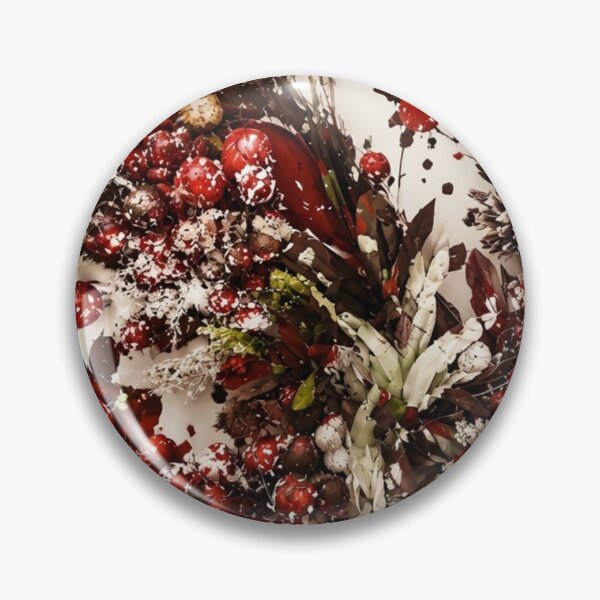 Item preview, Winter Berry and Pinecone Botanical Mixed Media Art designed and sold by THE SPLATTERED HAUS BY SAGE BANKS.