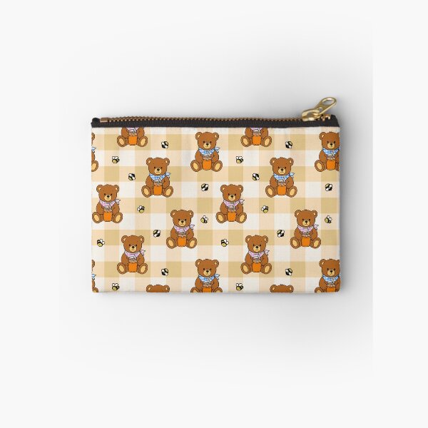 Item preview, Honey Bear Picnic Gingham Pattern Yellow designed and sold by CI Creative Design LLC.