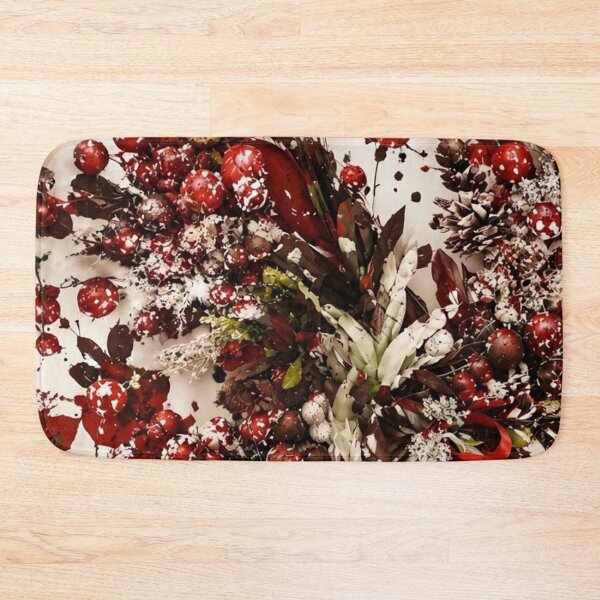 Item preview, Winter Berry and Pinecone Botanical Mixed Media Art designed and sold by THE SPLATTERED HAUS BY SAGE BANKS.
