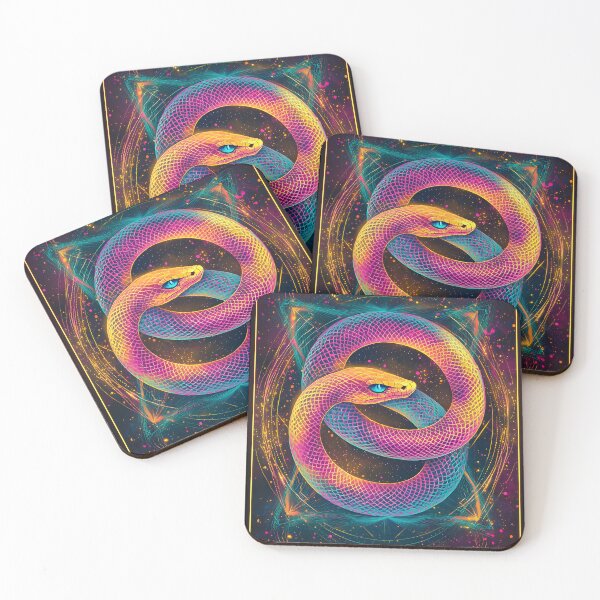 Item preview, 3d Render Of Cosmic Ouroboros Serpent, Vibrant designed and sold by Checho30.
