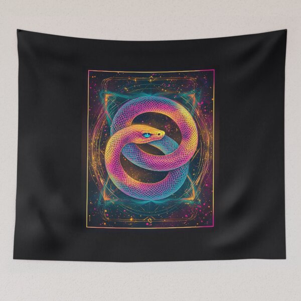 Item preview, 3d Render Of Cosmic Ouroboros Serpent, Vibrant designed and sold by Checho30.