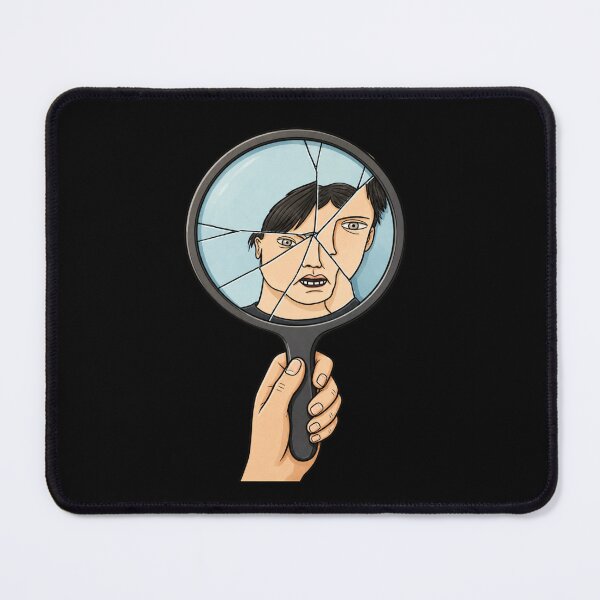 Item preview, Broken Mirror Distorted Face Reflection designed and sold by waikibi ⭐⭐⭐⭐⭐.