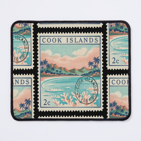 Item preview, Cook Islands Pacific Lagoon Reef Crown Stamp Sticker designed and sold by stickercuffs.