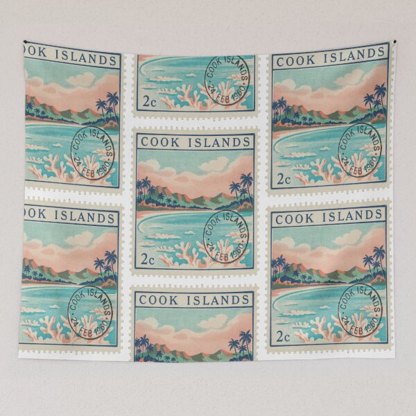 Item preview, Cook Islands Pacific Lagoon Reef Crown Stamp Sticker designed and sold by stickercuffs.