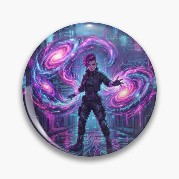 Item preview, Hiril Sindarim Root Protocol Cyberpunk Cosmic Mage Art designed and sold by Hiril Radio Hub.