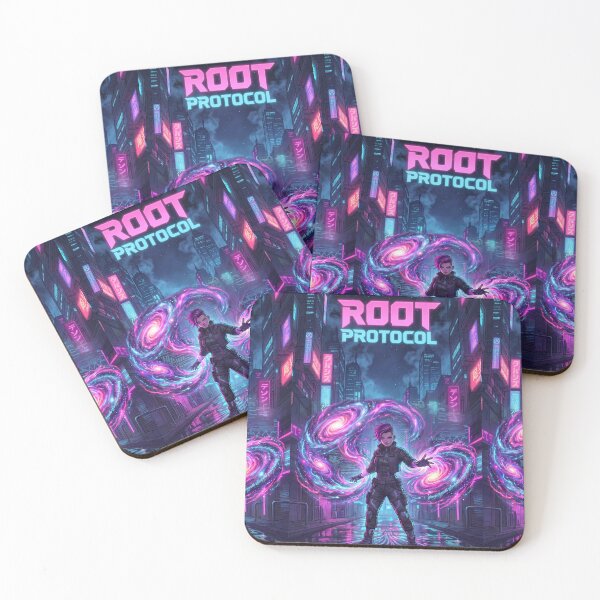 Item preview, Hiril Sindarim Root Protocol Cyberpunk Cosmic Mage Art designed and sold by Hiril Radio Hub.