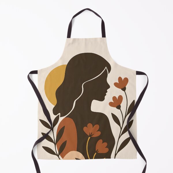Item preview, Copy of Boho Woman Silhouette with Sun and Botanical Leaves, Abstract Feminine Wall Art designed and sold by NarjaShop.