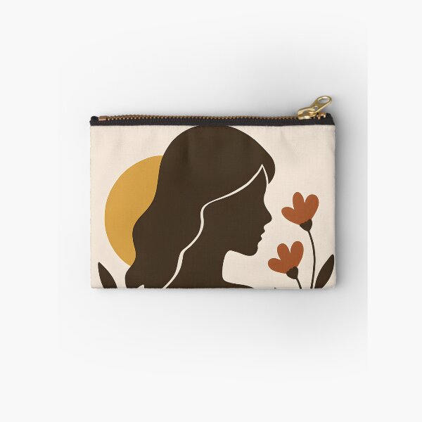 Item preview, Copy of Boho Woman Silhouette with Sun and Botanical Leaves, Abstract Feminine Wall Art designed and sold by NarjaShop.