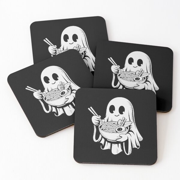 Item preview, ghost eating ramen  designed and sold by jkrphoto.