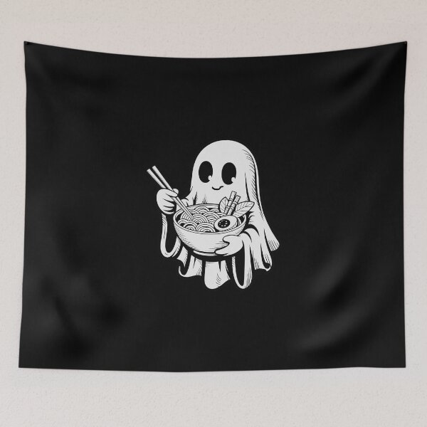 Item preview, ghost eating ramen  designed and sold by jkrphoto.
