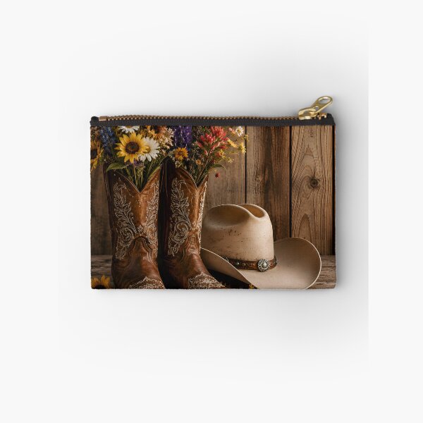 Item preview, Wildflower Cowgirl – Rustic Western Boots & Flowers designed and sold by The Cutting Room.