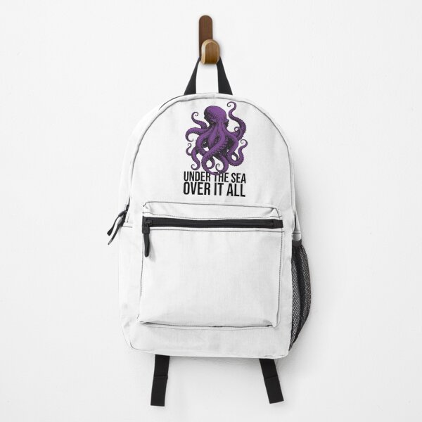 Item preview, Kraken Under the Sea Over It All – Purple Sea Monster Design designed and sold by xndrlab.