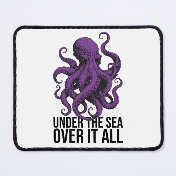 Item preview, Kraken Under the Sea Over It All – Purple Sea Monster Design designed and sold by xndrlab.
