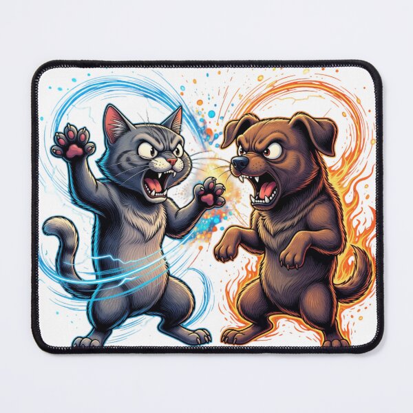Item preview, Cat Dog Animal Rivalry designed and sold by Imaginarium of Chaos falcon88 .