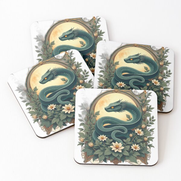 Item preview, Emerald Dragon Botanical Fantasy designed and sold by profustock.