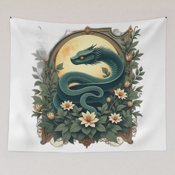 Item preview, Emerald Dragon Botanical Fantasy designed and sold by profustock.