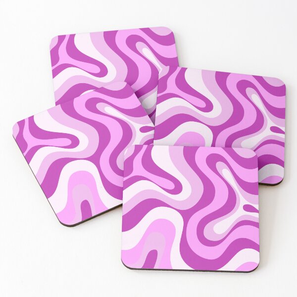 Item preview,  Liquid Swirl Retro Abstract in purple tones, Cream, and White designed and sold by Differenceee.
