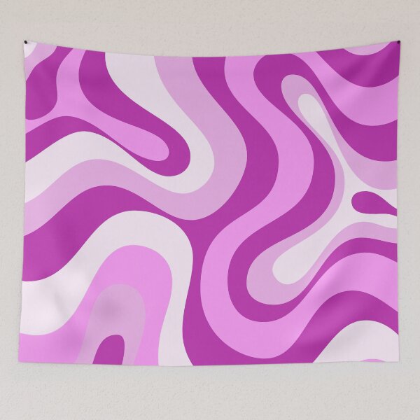 Item preview,  Liquid Swirl Retro Abstract in purple tones, Cream, and White designed and sold by Differenceee.