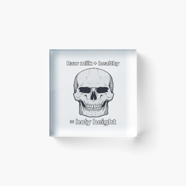 Item preview, Holy Height Chad Skull - Looksmaxxing Meme designed and sold by SleekVisuals.