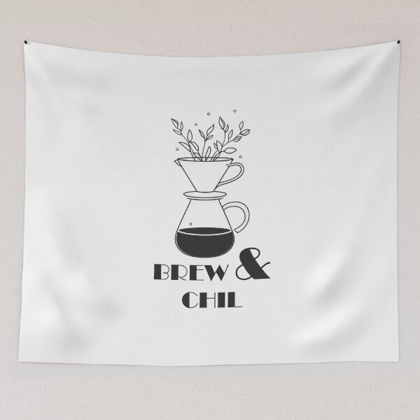 Item preview, Brew and Chill - Minimalist V60 Coffee Line Art T-Shirt designed and sold by fowzi shokri.