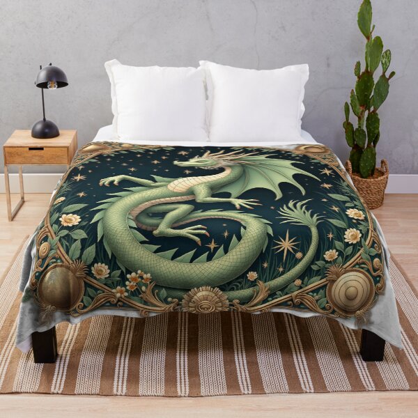 Item preview, Enchanted Green Dragon Emblem designed and sold by profustock.