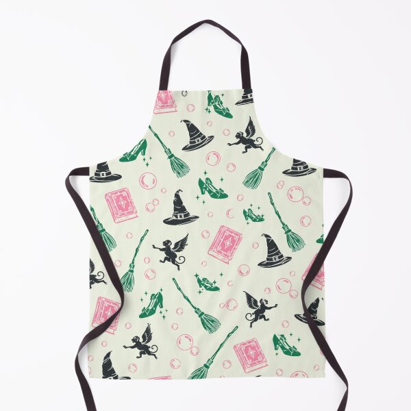 Item preview, Wicked Witch Pattern, Magic Broom Spellbook Fantasy Print Art designed and sold by TM DESIGNS AND MORE.