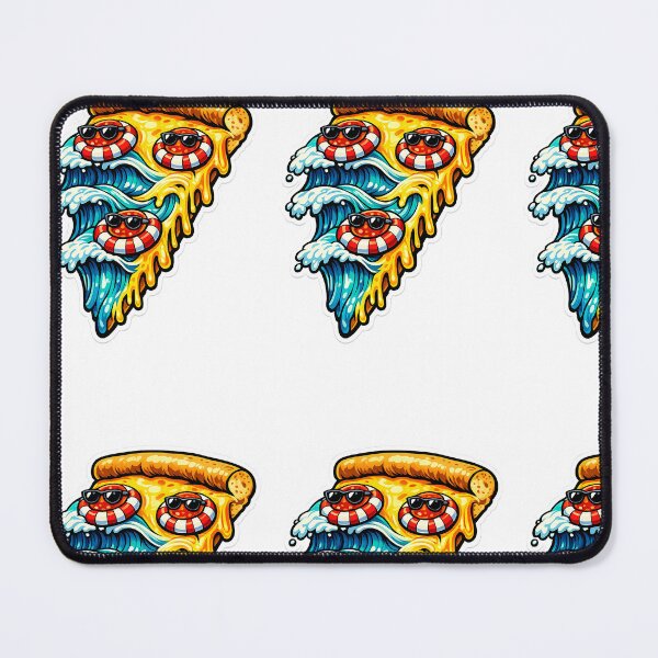 Item preview, Trippy Great Wave Pepperoni Pizza Slice Art designed and sold by Ink-verse-.
