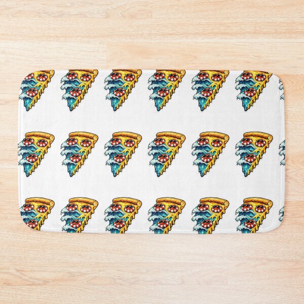 Item preview, Trippy Great Wave Pepperoni Pizza Slice Art designed and sold by Ink-verse-.