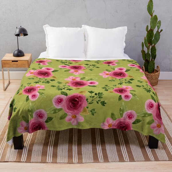 Item preview, Pink Chartreuse Bouquet designed and sold by Road Home Quilting.