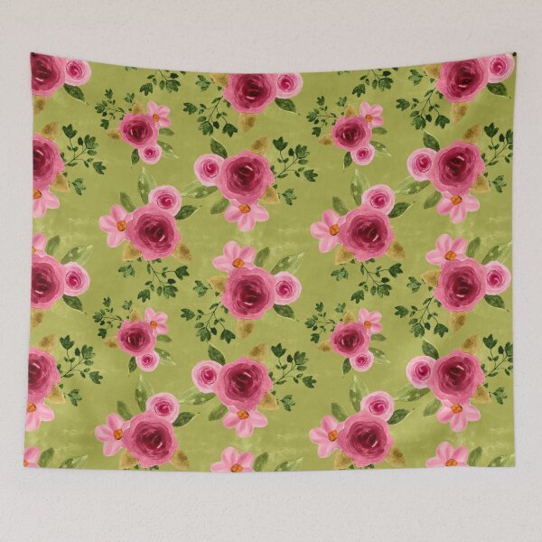Item preview, Pink Chartreuse Bouquet designed and sold by Road Home Quilting.